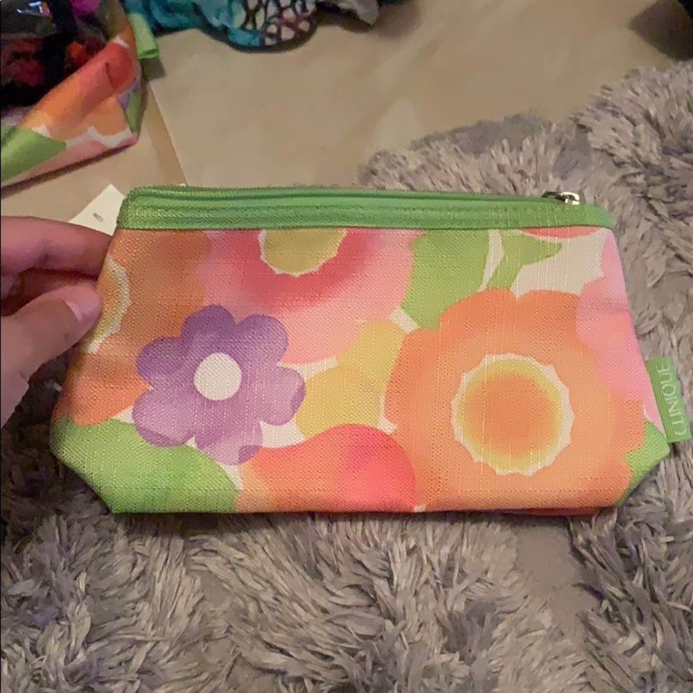Mini floral cosmetic case